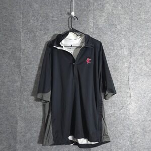 Nike Golf Storm Fit Pullover Windbreaker Jacket Mens XL Short Sleeve Sports Gym